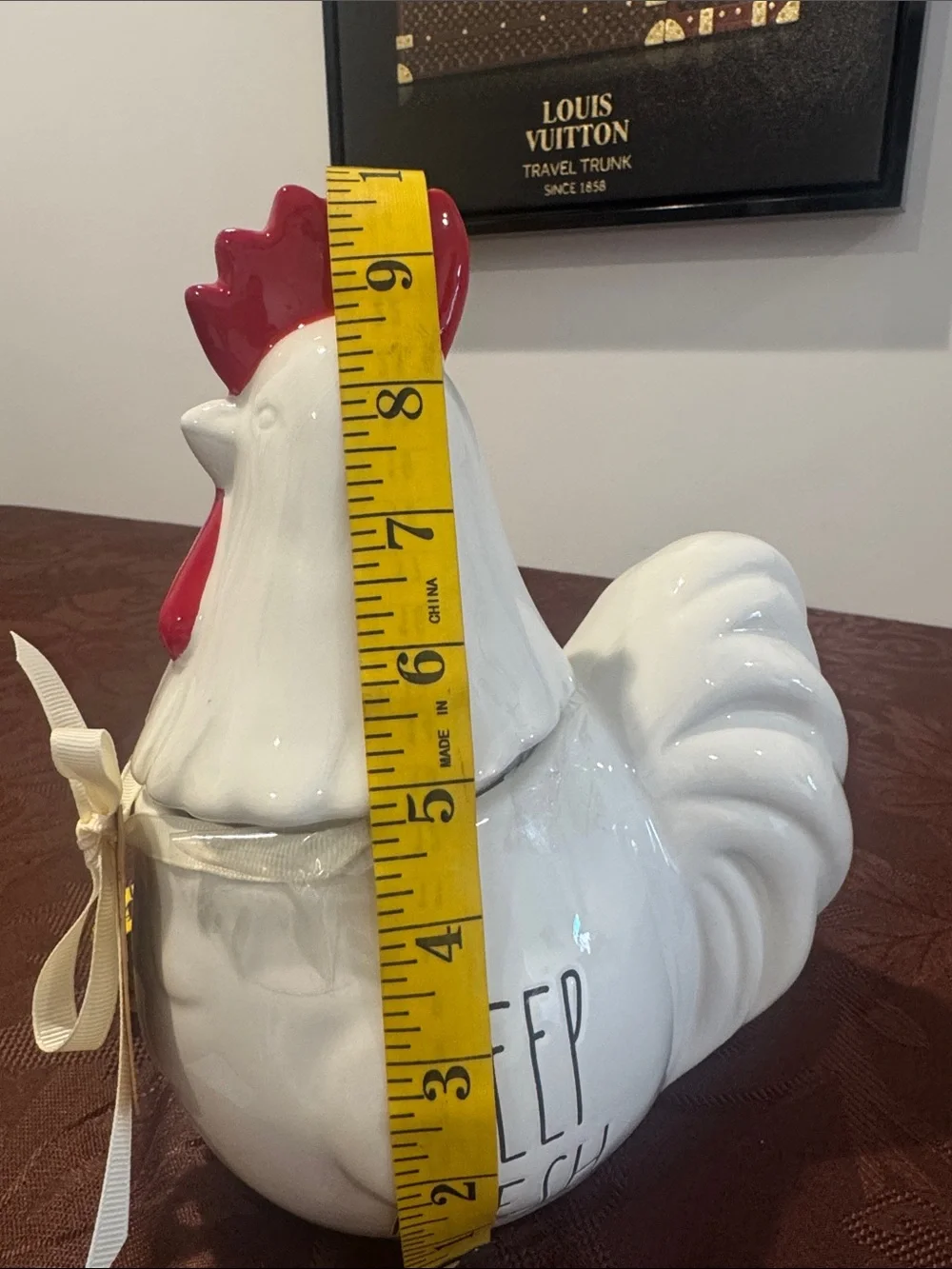 🐓Rae Dunn White Ceramic Hen Canister